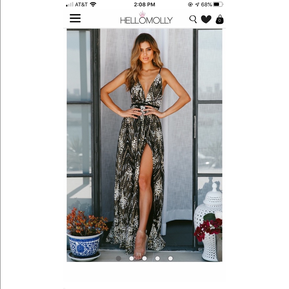 Hello Molly black maxi dress